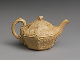 Teapot, American Pottery Manufacturing Company (1833–ca. 1854), Earthenware, American