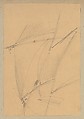 Sails (from Scrapbook), John Singer Sargent (American, Florence 1856–1925 London), Graphite on tan wove paper, American