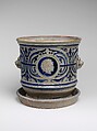Jardinière and pedestal, Charles Wingender and Brother, Stoneware, American