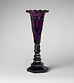 Vase, Pressed glass, American