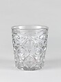 Tumbler, New England Glass Company  American, Pressed glass, American
