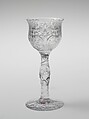 Cordial glass, Libbey Glass Company  American, Blown, cut, and engraved glass, American