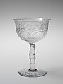 Sherbet glass, Libbey Glass Company American, Blown, cut, and engraved glass, American
