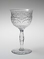 Goblet, Libbey Glass Company  American, Blown, cut, and engraved glass, American