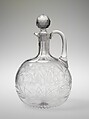 Decanter, Henry Leighton  American, Blown, cut, and engraved glass, American