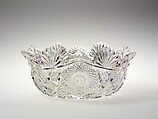 Bowl, Blown and cut glass, American