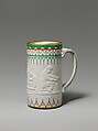 Mug, Designed by Karl L. H. Müller (1820–1887), Porcelain, American