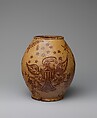 Jar, Attributed to Philip Kline (active ca. 1806–34), Earthenware; Redware with sgraffito decoration, American