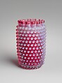 Hobnail Celery vase, Hobbs, Brockunier and Company  American, Pressed glass, American