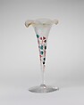 Vase, New England Glass Company  American, Blown, etched, and enameled Pomona glass, American