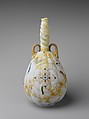 Vase, Mount Washington Glass Company (American, New Bedford, Massachusetts, 1837–1958), Blown glass, enameled and gilded, Crown Milano, American