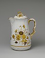 Chocolate pot, Knowles, Taylor, and Knowles (1870–1929), Porcelain, American