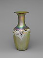 Vase, Quezal Art Glass and Decorating Company (1901–ca. 1924), Blown glass, American