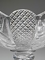 Compote, Cut and engraved glass, American