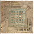 Design for skylight window, Louis C. Tiffany (American, New York 1848–1933 New York), Opaque and transparent watercolor, ink, and graphite on artist board with original mat, American