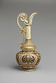 Ewer, Faience Manufacturing Company (American, Greenpoint, New York, 1881–1892), Cream-colored earthenware, American