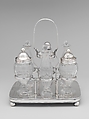 Cruet stand, Lewis and Smith (active ca. 1805–11), Silver, American