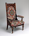 Chair, Henry Fernbach  American, Walnut and oak, American