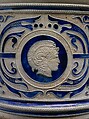 Jardinière and pedestal, Charles Wingender and Brother, Stoneware, American
