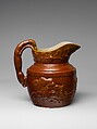Pitcher, Salamander Works (American, Woodbridge, New Jersey, 1825–1912), Earthenware, American