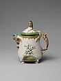 Teapot, Designed by Karl L. H. Müller (1820–1887), Porcelain, American