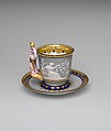 Liberty cup and saucer, Union Porcelain Works (American, 1863–1922), Porcelain, American