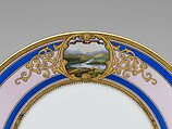 Continental Porcelain Plate, Ohio, Joseph S. Potter (1822–1904), Porcelain, American