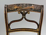Side chair, Rosewood grained and gilded maple and cherry, American