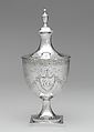Covered sugar bowl, William W. Gilbert (1746–1832), Silver, American