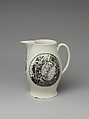 Pitcher, Earthenware, transfer-printed, British (American market)