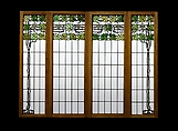 Stained glass window, John Scott Bradstreet (1845–1914), leaded glass, American