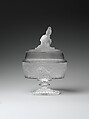 Covered compote, James Gillinder and Sons (American, 1861–ca. 1930), Pressed glass, American