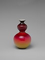 Vase, Hobbs, Brockunier and Company  American, Blown peachblow glass, American