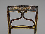 Side chair, Rosewood grained and gilded maple and cherry, American