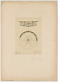 Design for ceiling fixture, Louis C. Tiffany (American, New York 1848–1933 New York), Gouache, colored pencil, and graphite on off-white tracing paper with vertical grain direction, on wove paper-faced and backed artist board, American