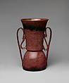 Vase, George E. Ohr (American, Biloxi, Mississippi 1857–1918  Biloxi, Mississippi), Earthenware, American