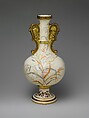 Vase, Faience Manufacturing Company (American, Greenpoint, New York, 1881–1892), Earthenware, glazed and painted with overglaze polychrome enamels raised paste decoration, American