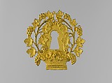 Escutcheon, Henry Kellam Hancock (1816–1851), Cast brass, mercury, gold