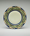 Plate, Maud Mason, Porcelain, overglaze enamel decoration, American