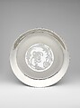 Plate, Anna B. Leonard, Porcelain, overglaze luster decoration, American