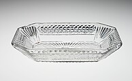 Dish, New England Glass Company  American, Blown molded glass, American