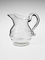 Pitcher, Free-blown lead glass, American