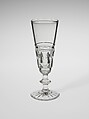 Champagne Glass, Blown lead glass, American
