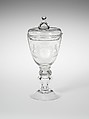 Goblet, Corning Glass Works, Steuben Division (1918–present), Blown lead glass, American