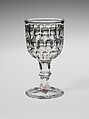 Wine Glass, Bakewell, Pears and Company  American, Pressed glass, American