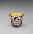 Cup and Saucer, Rudolph T. Lux (b. Germany, 1815–1868), Porcelain, American