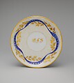 Cup and Saucer, Rudolph T. Lux (b. Germany, 1815–1868), Porcelain, American