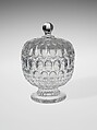 Sugar Bowl, Bakewell, Pears and Company  American, Pressed glass, American