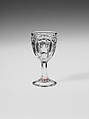 Cordial Glass, New England Glass Company  American, Pressed glass, American