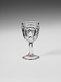Cordial Glass, New England Glass Company  American, Pressed glass, American
